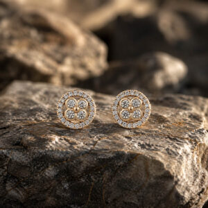 American Diamond round Stud earrings