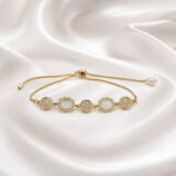 American Diamond pearl bracelet