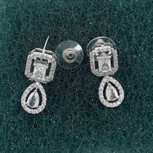 Classic Clear American Diamond Drop Earrings