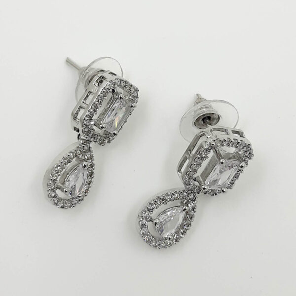 Classic Clear American Diamond Drop Earrings