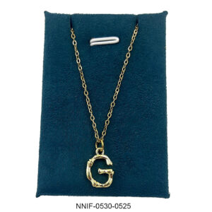 Gold-Tone 'G' Initial Pendant Necklace