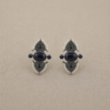 Oxidized black stud earring | Miraya Creations