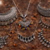 Oxidized necklace for women