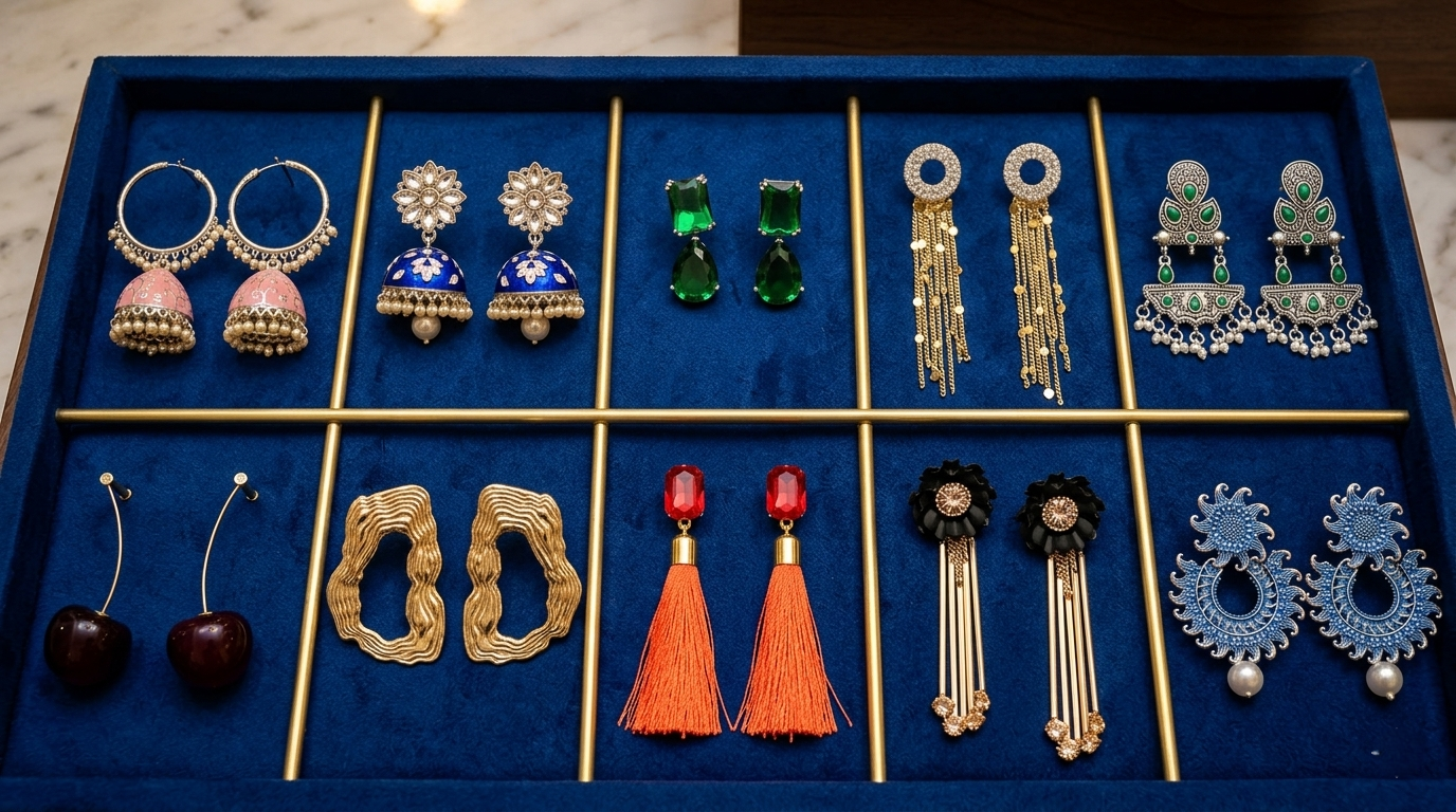 drops and danglers earrings for women