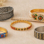 ethnic bracelets for women traditional oxidised and gold styles