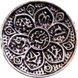 Oxidised round floral stud earrings for women silver look ethnic earrings