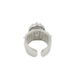 american diamond ring for women, party wear ring for women, stylish ring for girls, statement ring for women, fancy ring for women, wedding wear ring, silver tone ring for women, trendy rings online India, fashion ring for women, AD ring for women | Miraya Creations