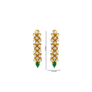 Emerald Green Pearl Necklace Set | Miraya Creations