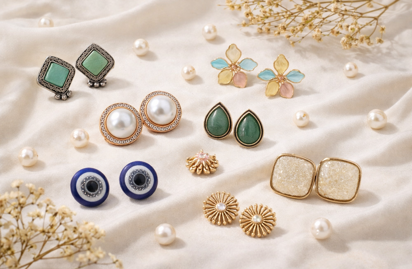 Stud Earrings for Women: Elegant & Comfortable Everyday Jewellery Styles